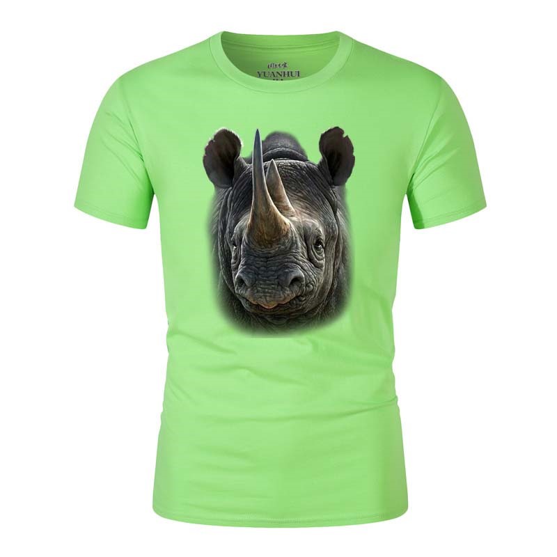 Tričko nosorožec zelené - XXL